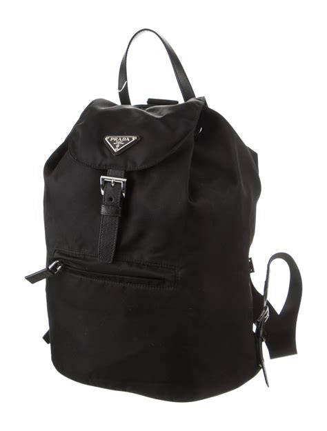prada vela backpack 3 zipper black